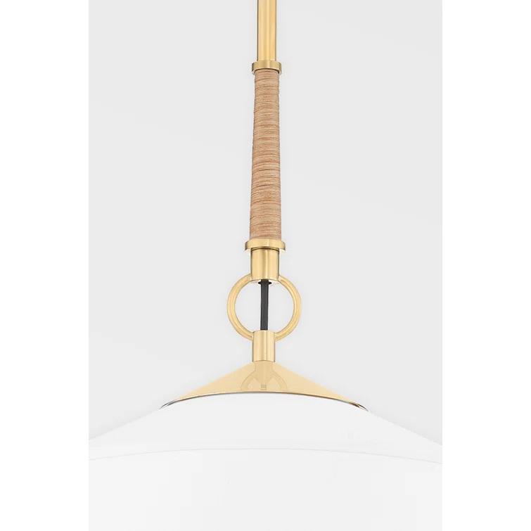 Emrys Pendant Light - White / 14" Dia