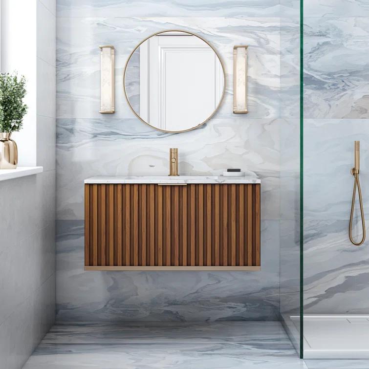 Terra 36" Wall-Mounted Single Bathroom Vanity Set