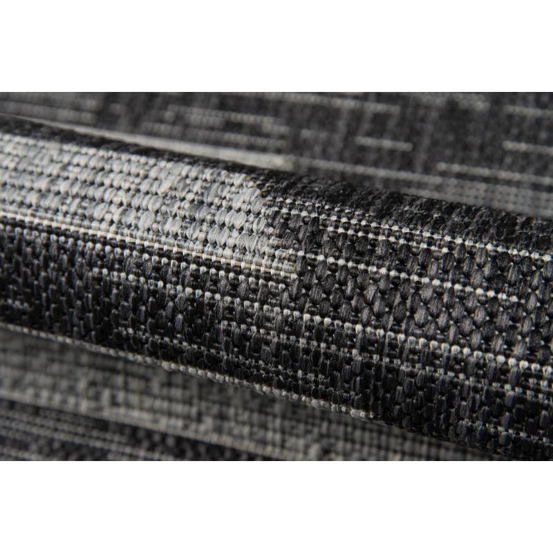 Momeni Villa Monaco Geometric Charcoal Area Rug