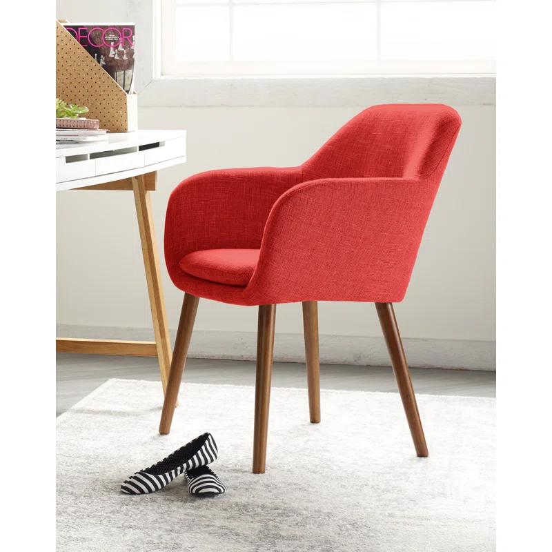 Elle Decor Adore Decor Roux Mid-Century Accent Chair for Home Office or Living Room