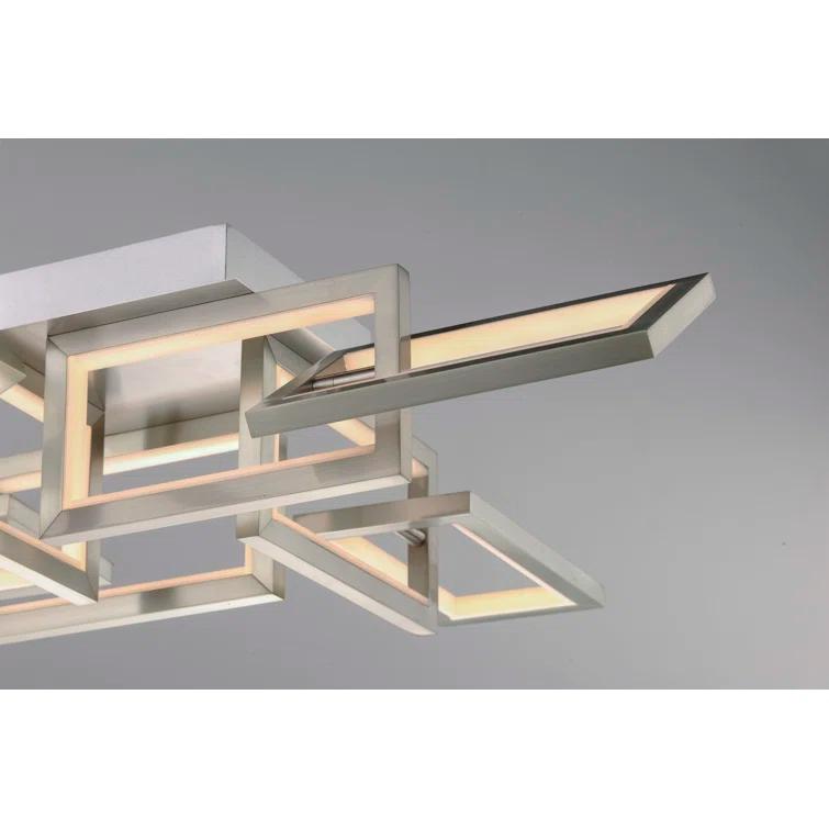 Sataria 8 - Light 29.25" Unique/Statement Geometric LED Flush Mount