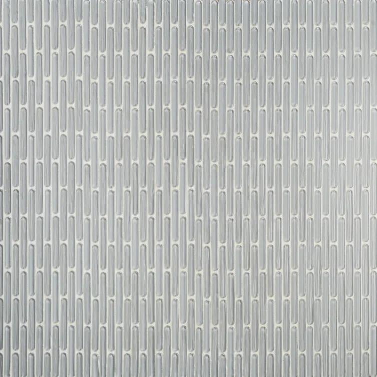 Reed 11.81 in. x 12.04 in. Polished Glass Wall Mosaic Tile (0.98 Sq. Ft. / Each)
