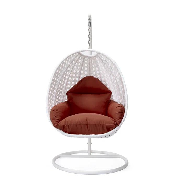 Dakota Fields Brookstonval 1 Person Hanging Egg Swing Chair with Stand