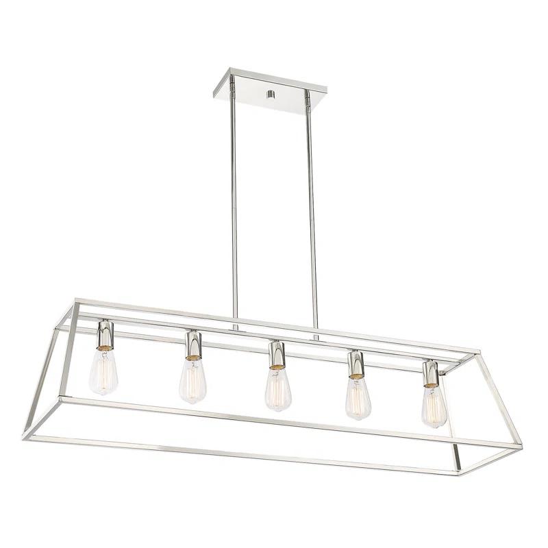 Clare 5 Light Metal Dimmable Kitchen Island Chandelier