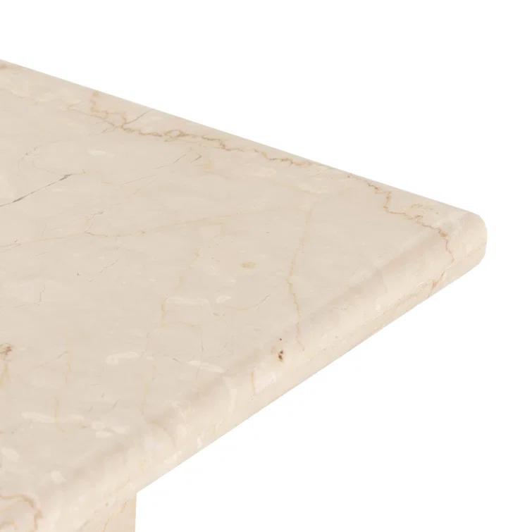 Leonel Side Table - Cream Marble