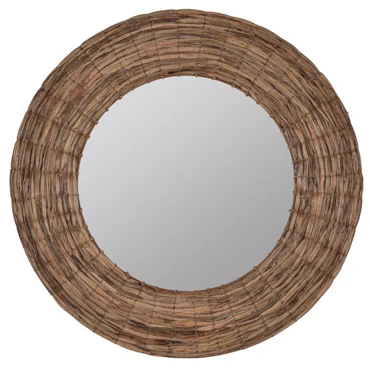 Shyla Round Mirror - Natural