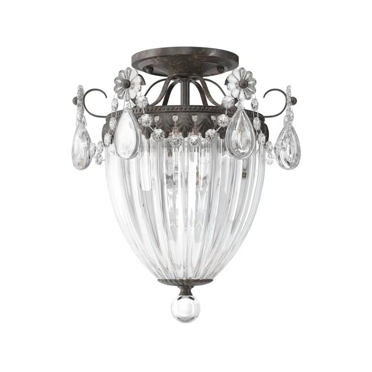 Bagatelle Crystal Semi Flush Mount