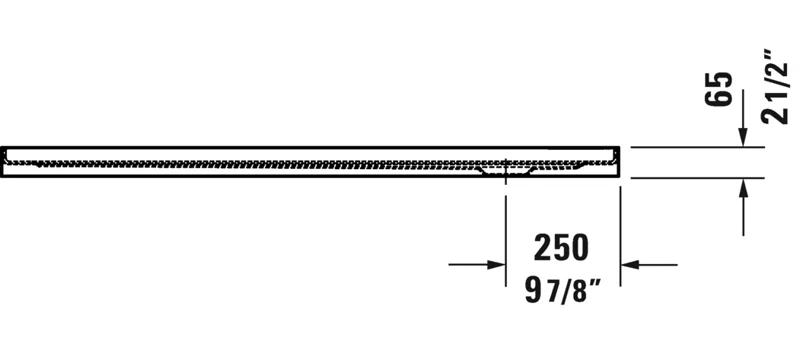 Architec 36" W x 60" D Single Threshold Shower Base