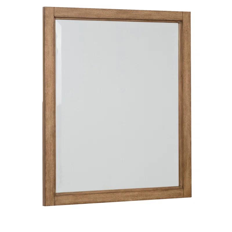 Mercury Row® Bucher Solid And Engineered Wood Flat Mirror