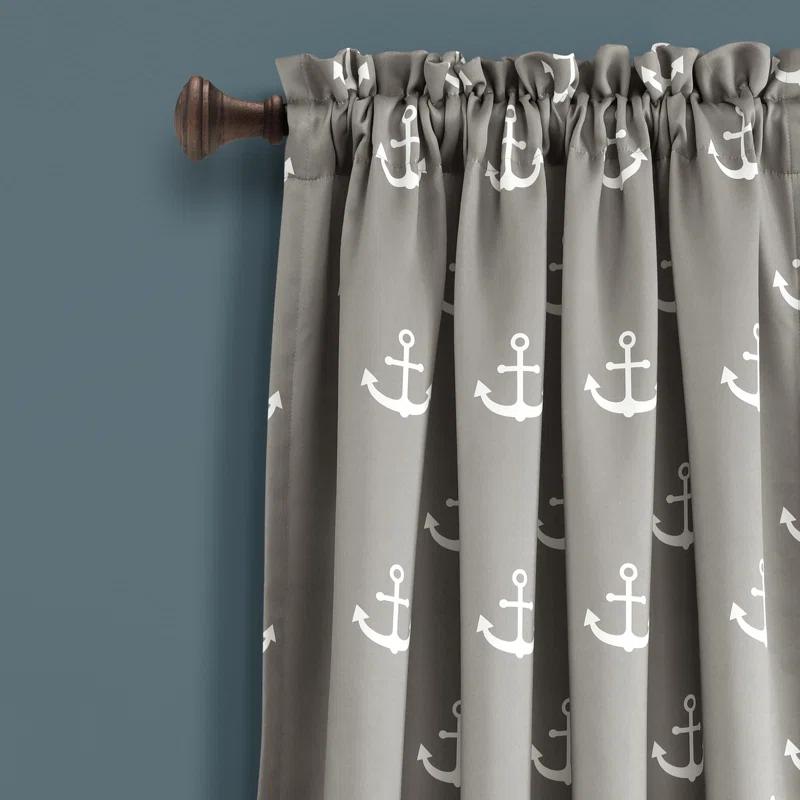 Anchor Polyester Room Darkening Curtain Pair (Set of 2)