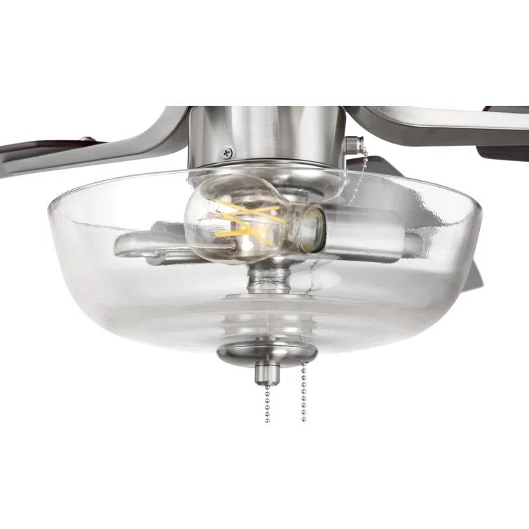 Pro Plus 101 Clear Bowl Light Kit 52'' Ceiling Fan with Light Kit