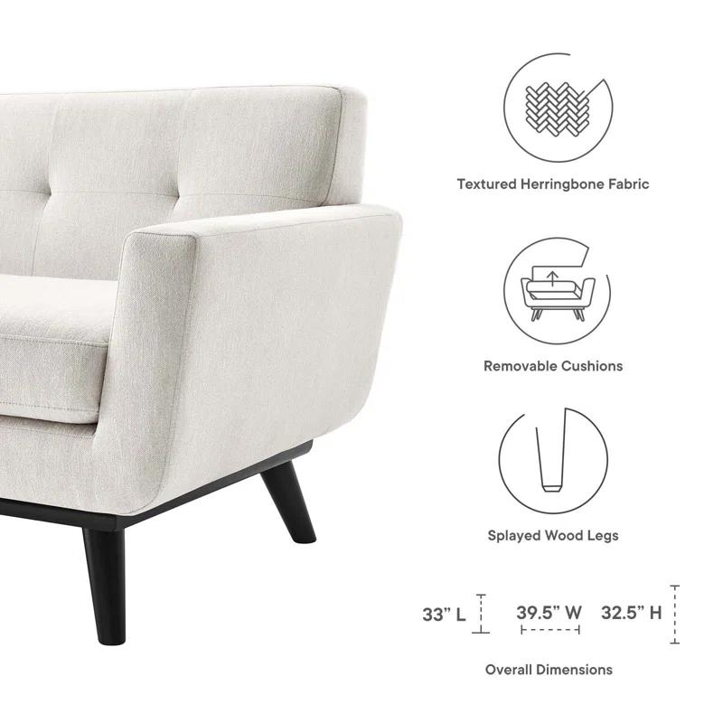 Modway Modway Engage Herringbone Fabric Armchair