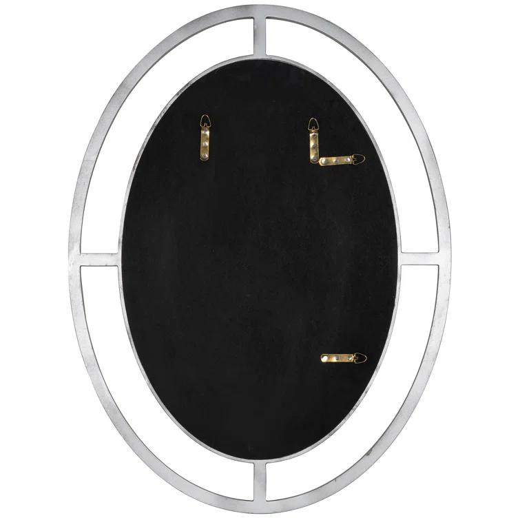 Samia Oval Mirror - Silver