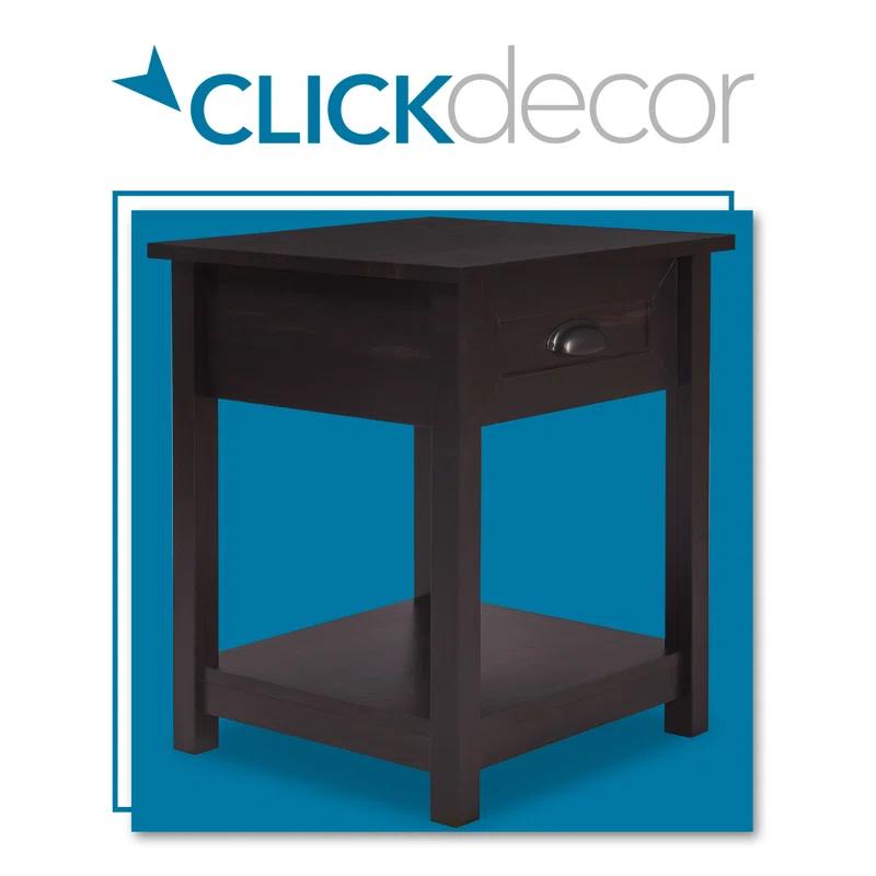 ClickDecor Bailey Wood 1-Drawer End Table