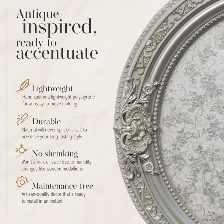 Round Chandelier Ceiling Medallion