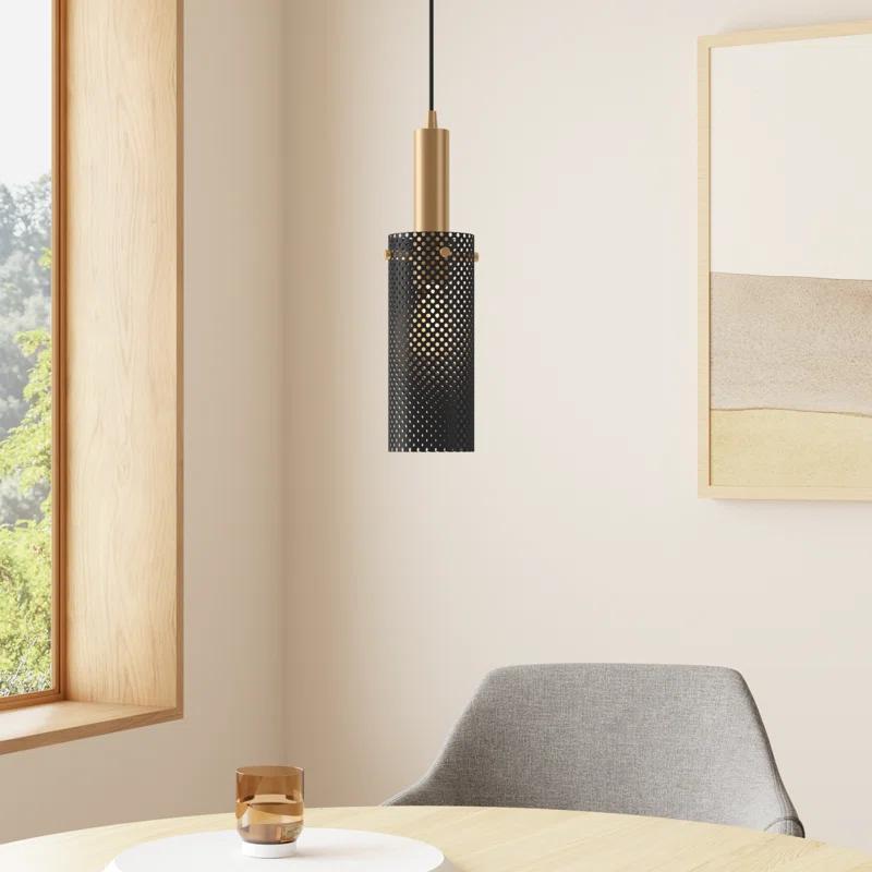 Bacco Single Light Metal Steel Dimmable Pendant