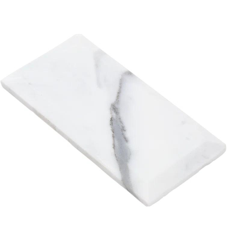 Calacatta 3" x 6" Marble Marble Look Subway Wall & Floor Tile