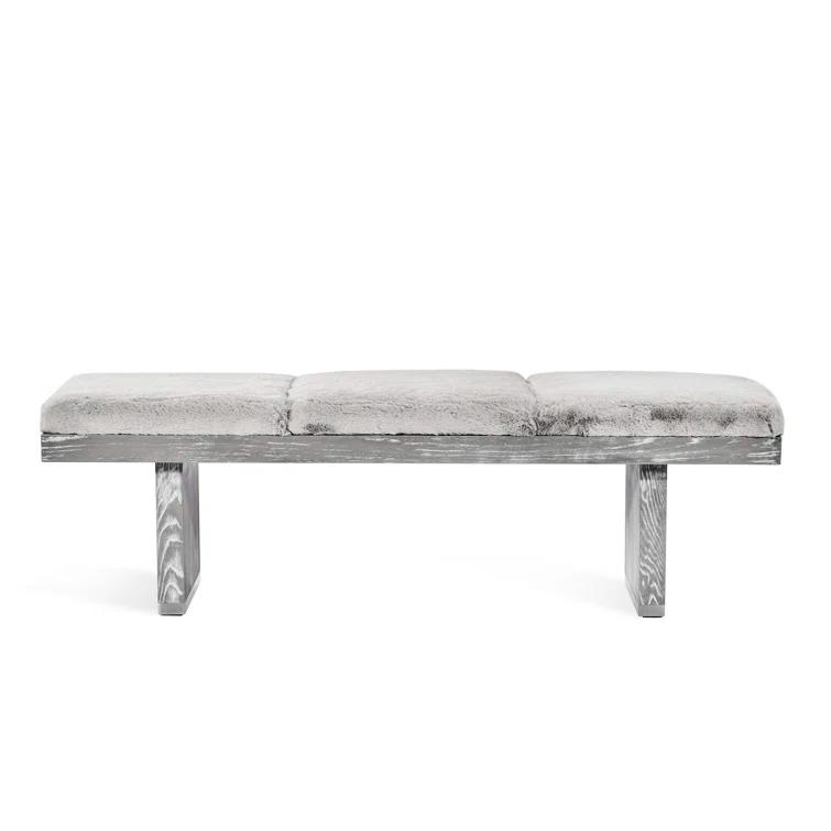 Aaron Faux Fur Upholstered Bench