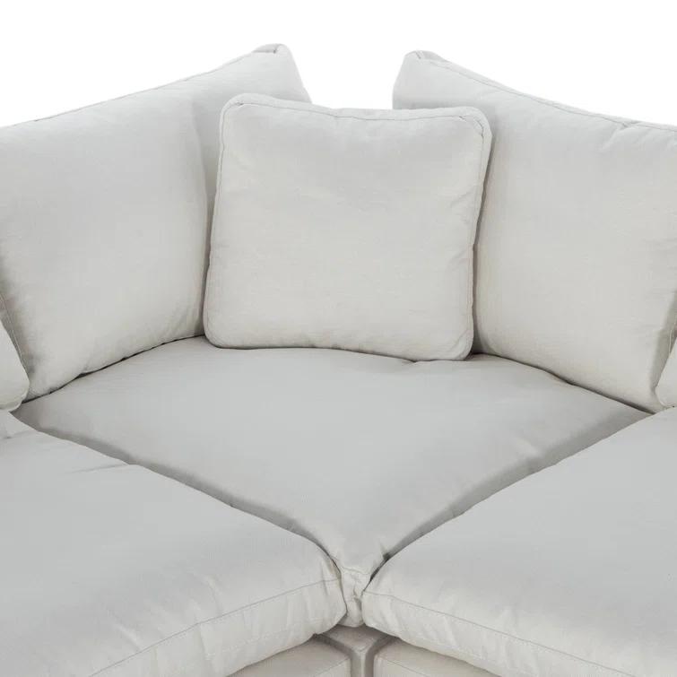 Bernard Sectional Sofa - Ivory / Left-Facing