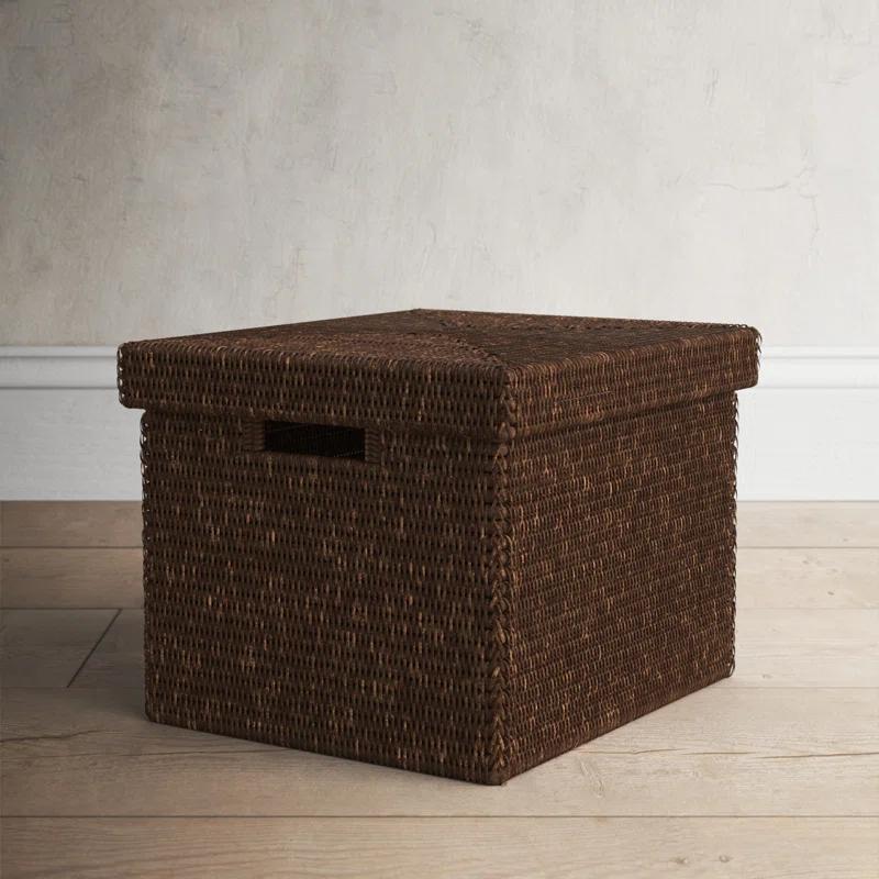 Arine Handmade Coastal Rattan Basket 1