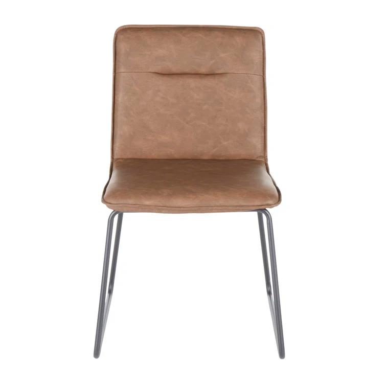 Upper Strode 17.5'' H Tufted Faux Leather Upholstered Side Chair