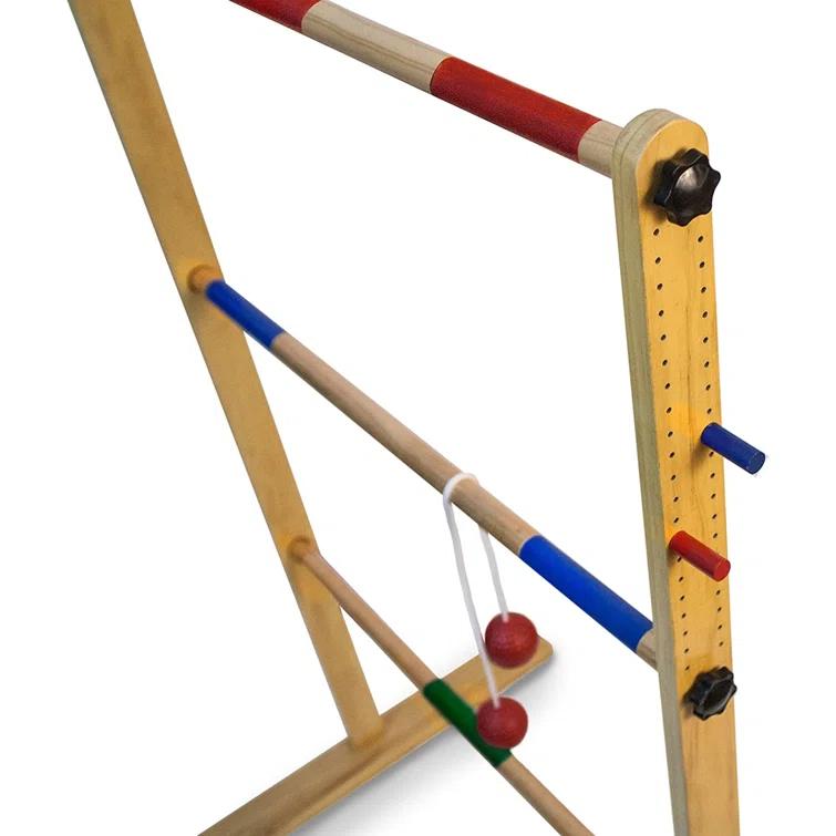 Yard Games Solid + Manufactured Wood Water Resistant Ladder Ball with Carrying Case