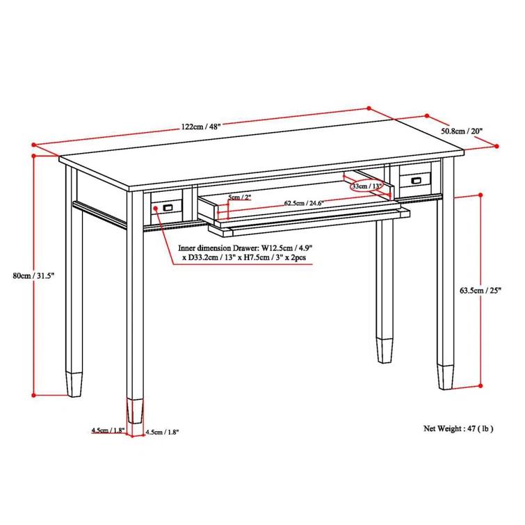 Warm Shaker Desk