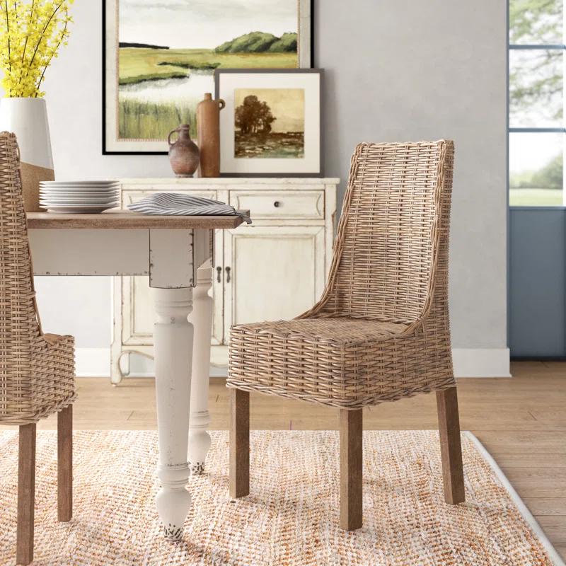 Armine Wicker Side Chair