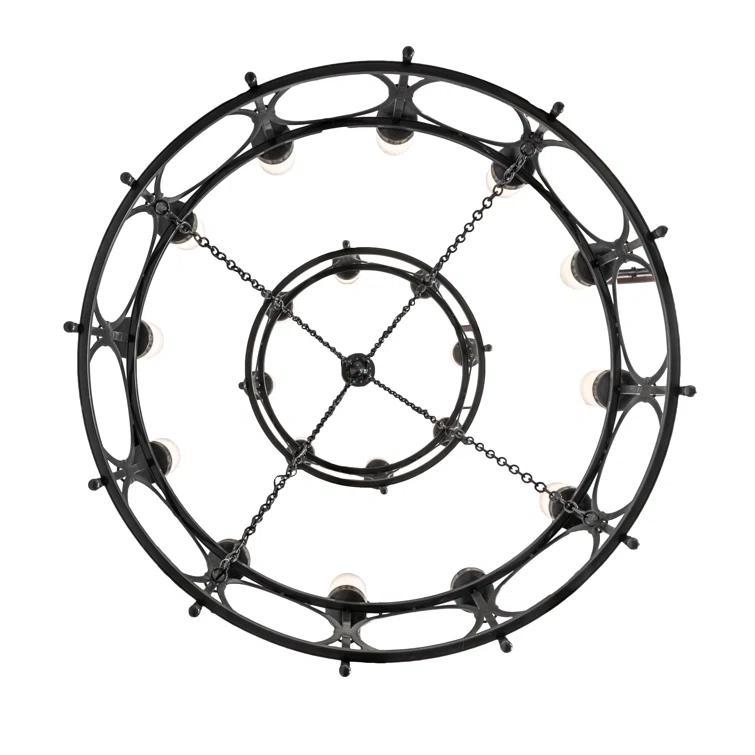 Meyda Lighting Porta 20 - Light Dimmable Tiered Chandelier