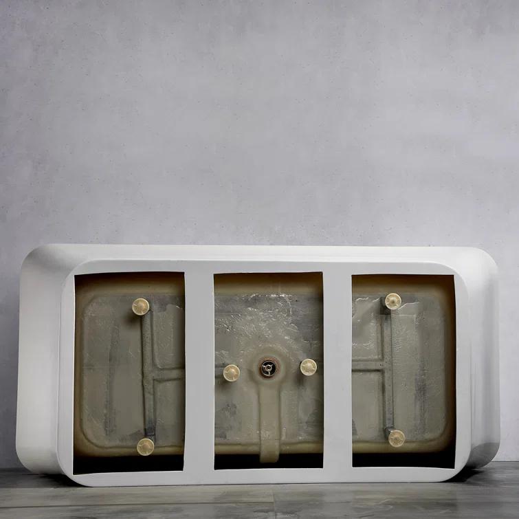 Pulse Showerspas PT-1043-150 59'' x 29.5'' Freestanding Soaking Acrylic Bathtub