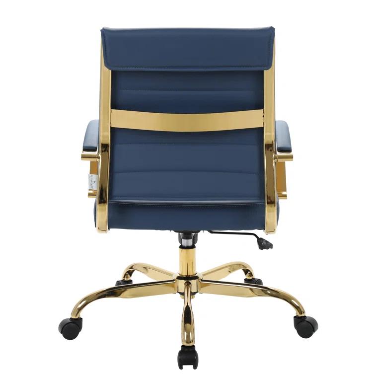 Everly Quinn Naudain Leather Office Conference Chair Modern Executive Meeting Room Chairs
