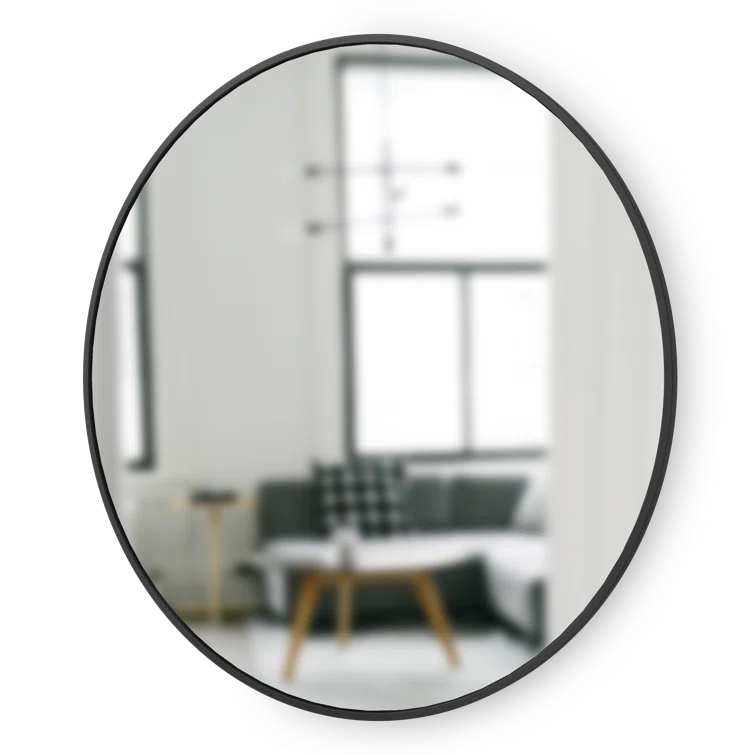 Hub Rubber Round Mirror