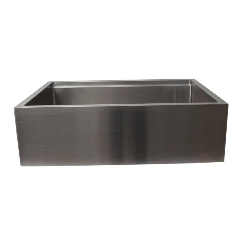 Bailey 30'' L Farmhouse / Apron Single Bowl Stainless Steel Kitchen Sink