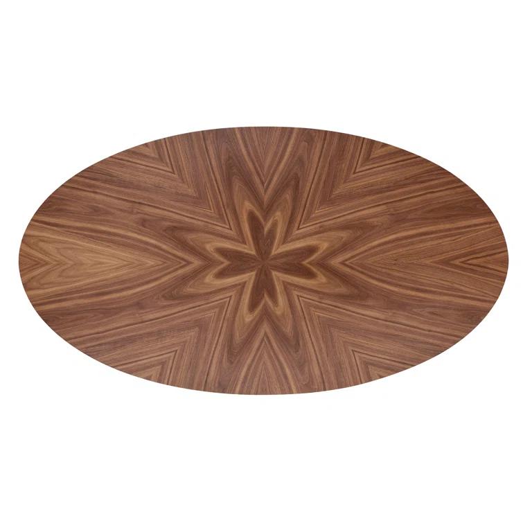 Beth Oval Dining Table, Brown