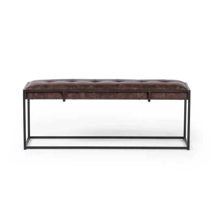 Jazelle Genuine Leather Bench