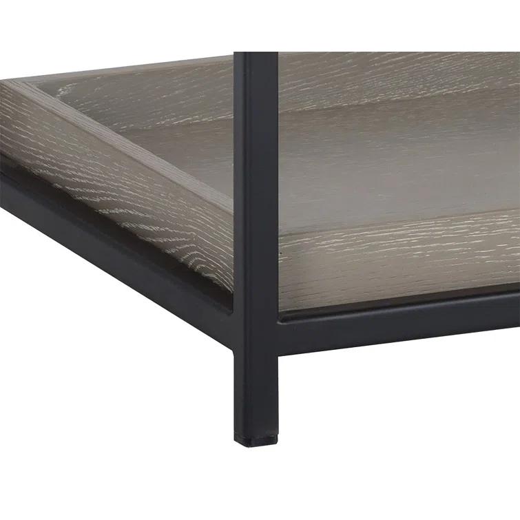 Transitional Rebel Black & Gray 1-Drawer Nightstand