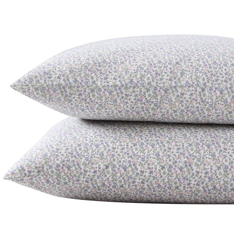 Laura Ashley Printed Cotton Percale Pillowcase Set (Set of 2)