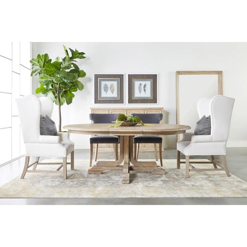 Torrey Oval Solid Wood Base Dining Table