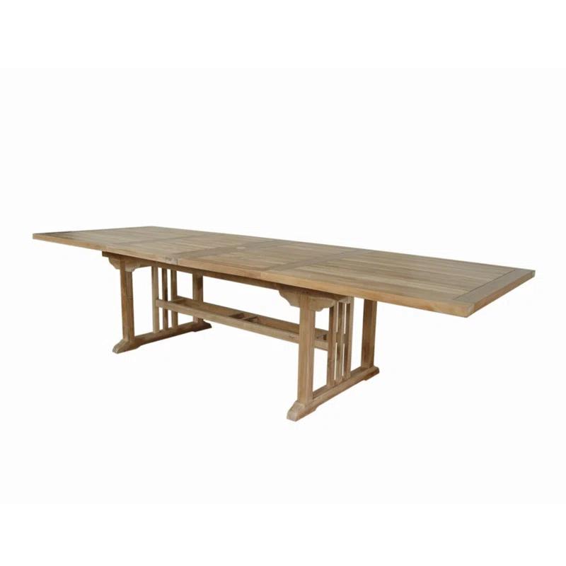 Anderson Teak  Sahara 126 in. Rectangular Double Extension Table