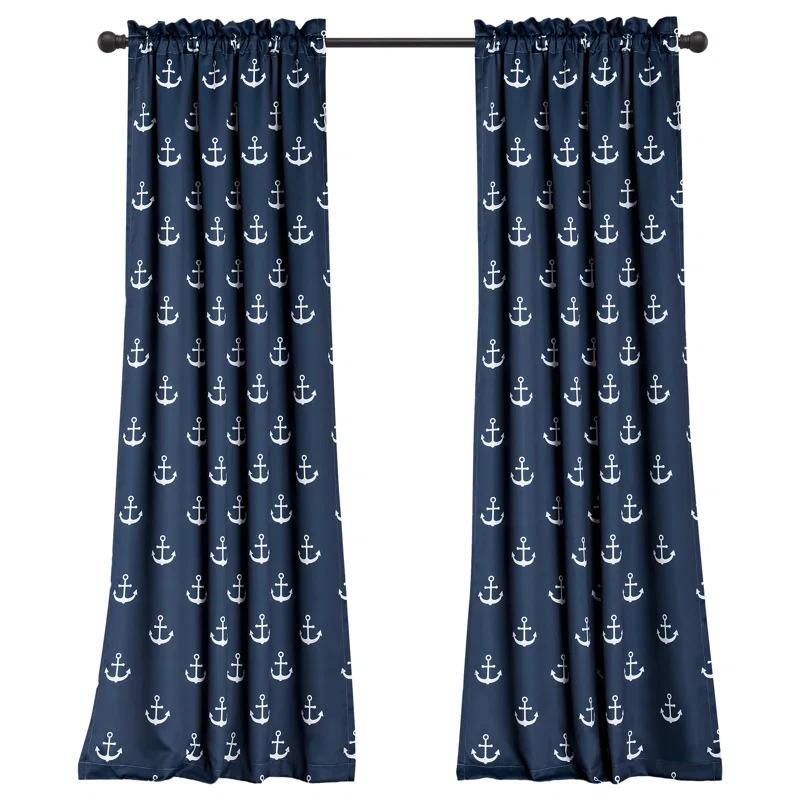 Anchor Polyester Room Darkening Curtain Pair (Set of 2)