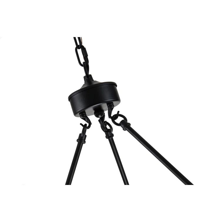 Three Posts™ Dahlia 6 - Light Dimmable Wagon Wheel Chandelier
