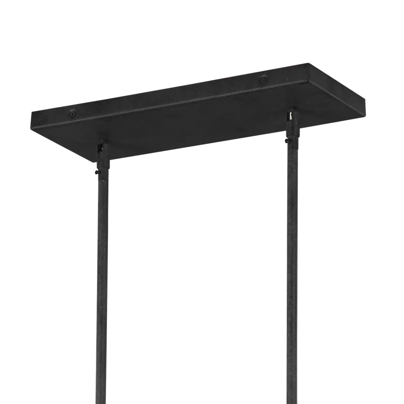 Buford Iron & Wood Linear Chandelier (50")
