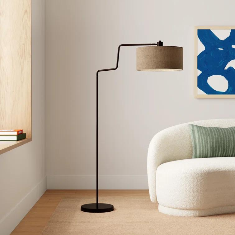 Wenham 57'' Swing Arm Floor Lamp