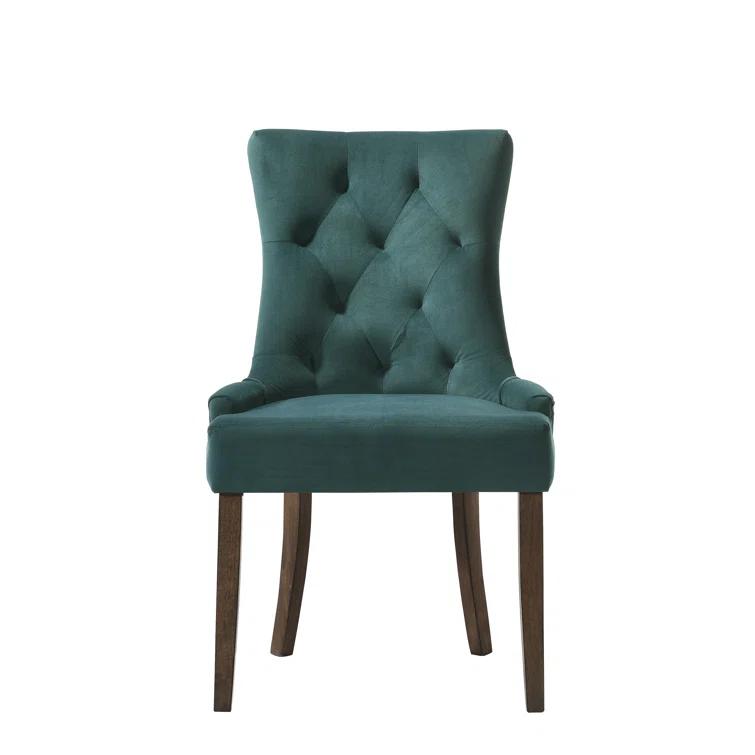 Laing 18'' H Tufted Velvet Upholstered Side Chair