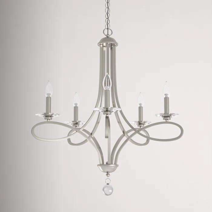 Kelly Clarkson Home Marilyn 5 - Light Dimmable Classic / Traditional Chandelier