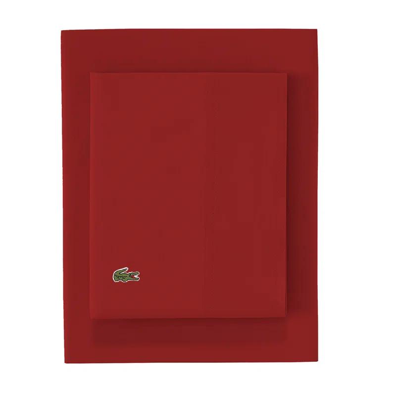 Lacoste Cotton Percale 200 Thread Count 100% Cotton Sheet Set