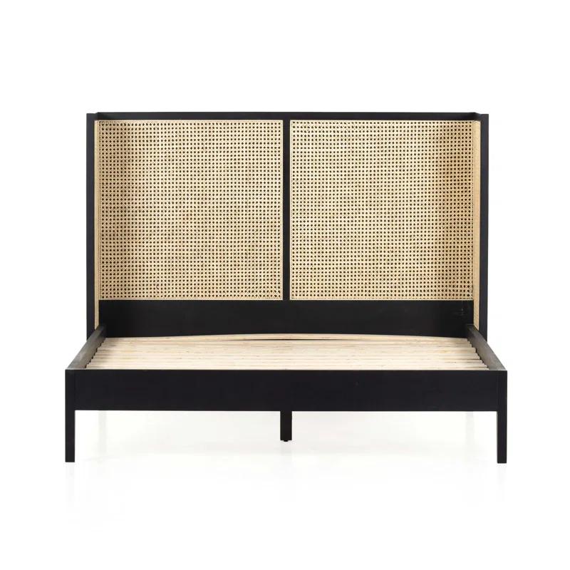 Jeni Platform Bed - Black / Queen