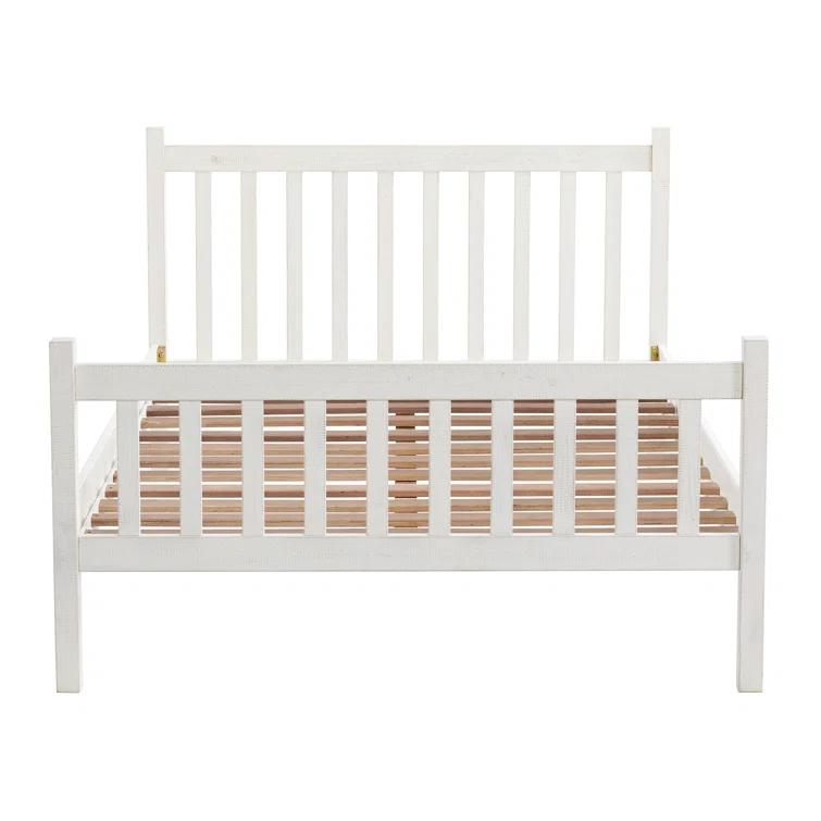 Windsor Wood Farmhouse Industrial Bohemian Style 3 Pc Bedroom Set With Slat Twin Bed 2 Nightstands