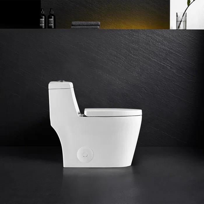 Altair Savona 1.6 Gallons GPF Elongated Comfort Height Floor Mounted One-Piece Toilet (Seat Included)