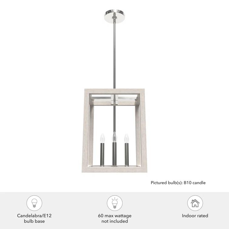 Hunter Fan Squire Manor 4 - Light Square 12 inch Pendant